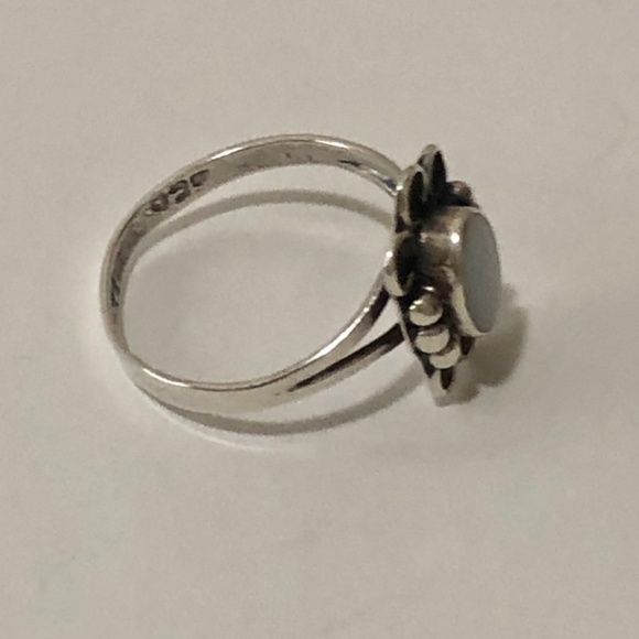 Three Floral Sterling Silver Rings Bundle & Earring Cuffs - Picture 10 of 16